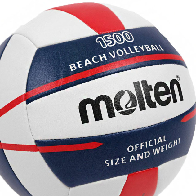 Piłka siatkowa Molten plażowa biało-granat P6810
