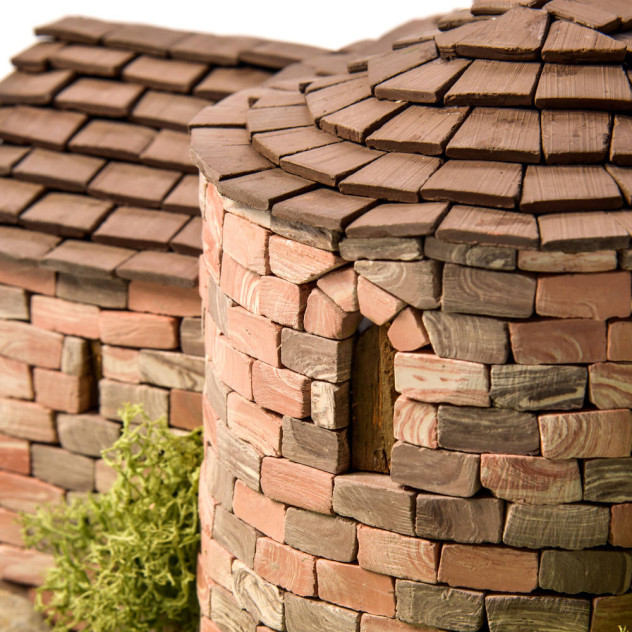DOMUS KITS Składany Domek z Cegły 3D - Kościół Sant Pere d'Auira