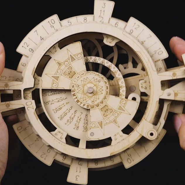 ROBOTIME Drewniane Puzzle 3D - Kalendarz
