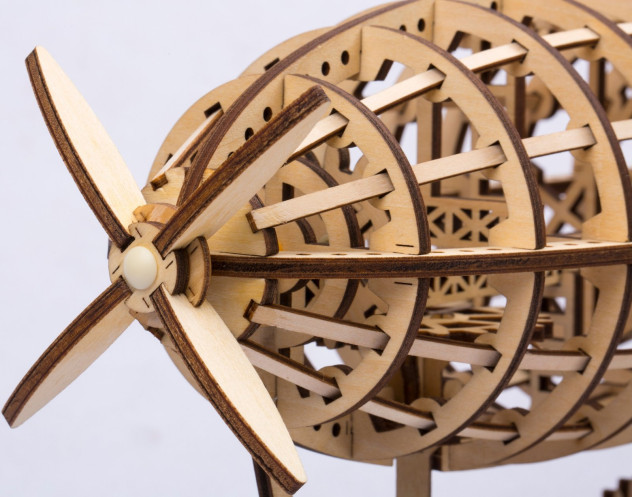 ROBOTIME Drewniane Puzzle 3D - Sterowiec