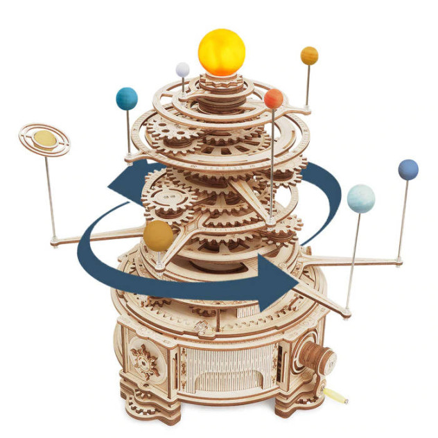 ROBOTIME Drewniane Puzzle 3D - Planetarium