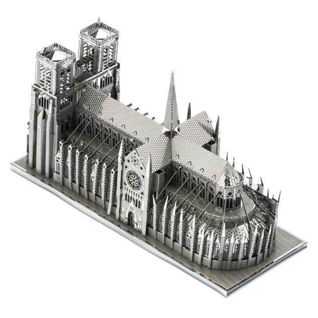 Piececool Puzzle Metalowe Model 3D - Katedra Notre Dame