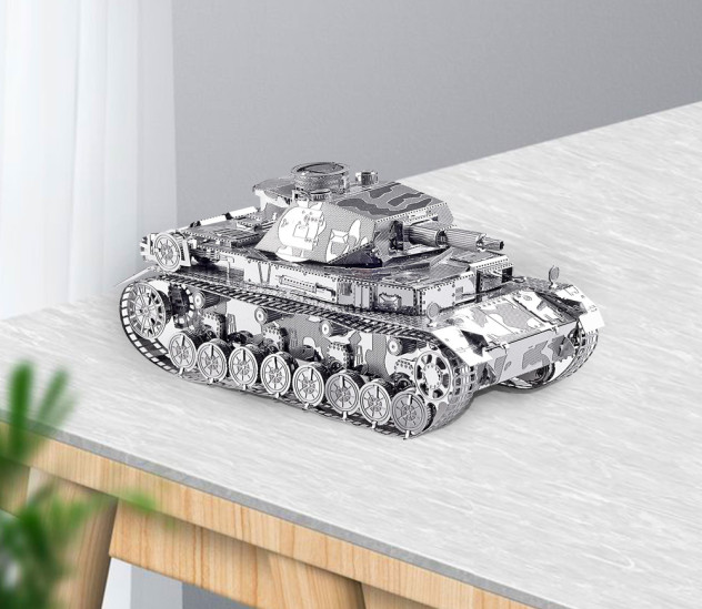 Piececool Puzzle Metalowe Model 3D - Czołg IV
