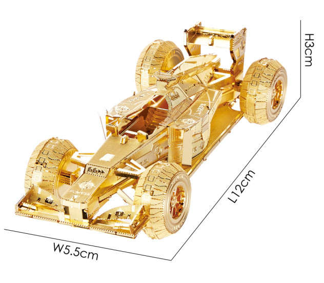 Piececool Puzzle Metalowe Model 3D - Wyścigówka