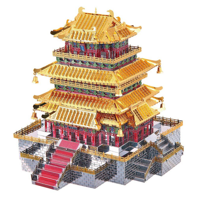 Piececool Puzzle Metalowe Model 3D - Wieża Guanque