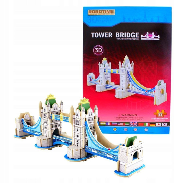 ROBOTIME Drewniane Puzzle 3D Tower Bridge
