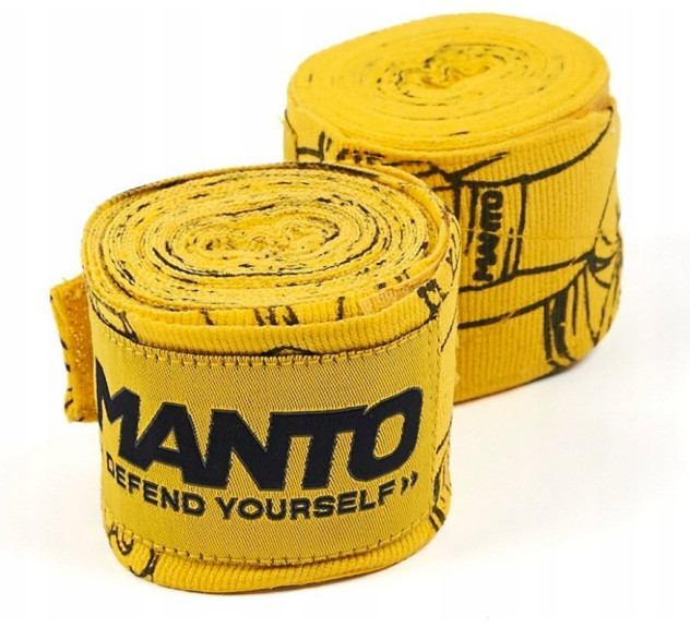 MANTO bandaże bokserskie PUNCH żółte