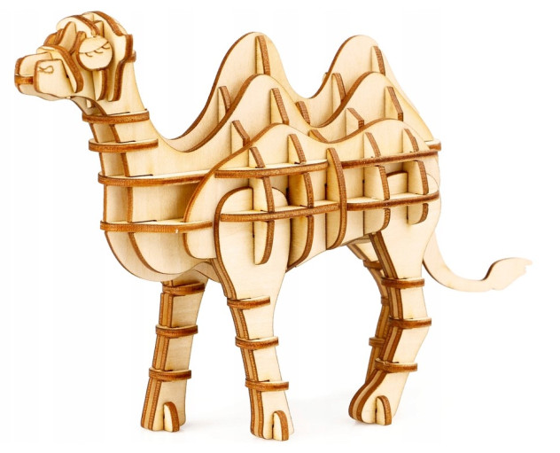 ROBOTIME Drewniane Puzzle 3D - Wielbłąd